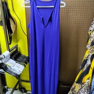 Elegant Purple Sleeveless Dress